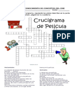 Crucigrama Conceptos Del Cine