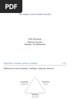 The Impact of The Lambda Calculus