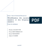 Modélisation Des Montants de Sinistres Et Des Fréquences de Sinistres