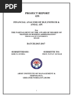 Project Report ON: Financial Analysis of DLF, Unitech & Ansal Api