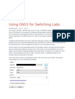 Using GNS3 For Switching Labs