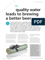 High Quality Water Leads To Brewing A Better Beer: Food & Beverage