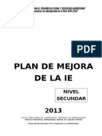 Plan de Mejora