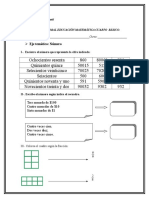 Prueba Matematica Cuarto Básico