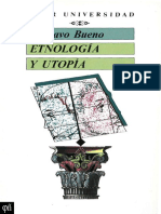 G. Bueno - Etnología y Utopía COMPLETO (+ Epílogo de 70 Págs. de La 2 Edición), GUSTAVO BUENO