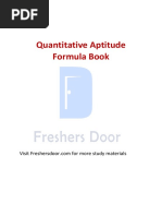 Quantitative Aptitude Formulas Book