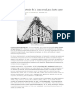 Breve Historia de La Banca en Lima Hasta 1950