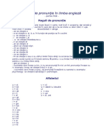 Reguli de Pronunţie in Limba Engleză PDF