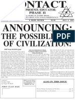 Contact Paper 07-04-2007 Announcing The Possible End of Civilization