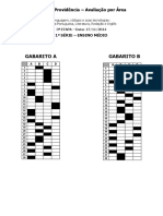 Gabarito Avaliação Area 1 Serie Linguagem