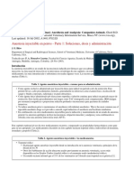 Anestesia Inyectable en Perros - Parte 1. Soluciones, Dosis y Administración