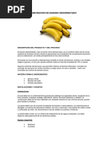 Elaboracion de Banano Deshidratado