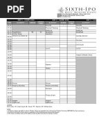 Timetable - Drill Camp 2016