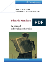 "La Verdad Sobre El Caso Savolta" Planeta Lector Guia de Lectura (Solucionario)