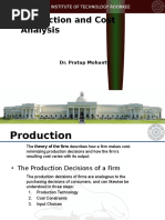 Production and Cost Analysis