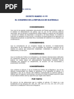 Ley de La Carrera Judicial de Guatemala