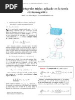 Problema de Integrales Triples Aplicado en La Teoería Electromagnética