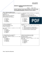 Prueba Narrativa Segundo Medio