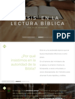 Crisis en La Lectura Biblica - Alan Perdomo