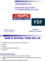 Presentation On: Comparative Analysis of HDFC Investment Options For Mutual Fund