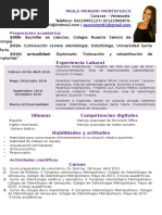 CV Paula Moreno Montefusco