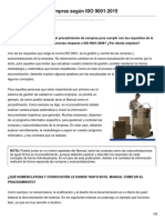 EJEMPLO - Procedimiento de Compras Según ISO 90012015 PDF