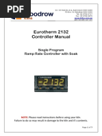 Eurotherm 2132 Controller Manual: Single Program Ramp Rate Controller With Soak