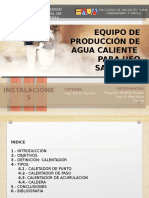 Equipo de Producción de Agua Caliente