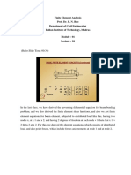 Finite Element Analysis Prof. Dr. B. N. Rao Department of Civil Engineering Indian Institute of Technology, Madras