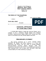 Judicial Affidavit of Juan Dela Cruz 