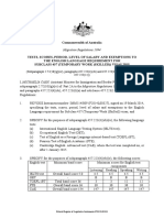 Commonwealth of Australia: Migration Regulations 1994