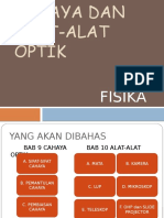 Cahaya Dan Alat-Alat Optik