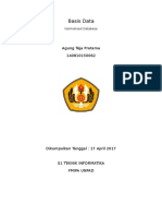 Basis Data: Agung Teja Pratama 140810150062