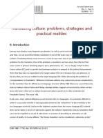 Translating Culture Problems Strategies and Practical Realities