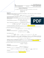 Corrección Primer Parcial de Cálculo III (Ecuaciones Diferenciales), 25 de Abril de 2017