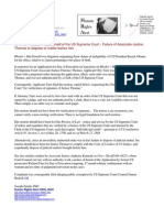 10-07-21 Taitz V MacDonald (10-A56) at The US Supreme Court - Failure of Associate Justice Clarence Thomas To Dispose of A Matter Before Him S