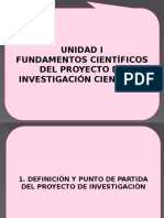 Definición y Punto de Partida Del Proyecto de Investigación