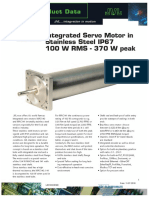 JVL Intergrated Servo Motor in Stainless Steel IP67 100 W RMS - 370 W Peak