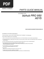 Bizhub PRO 950 Partes PDF