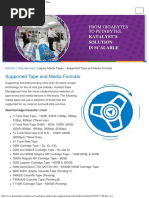 Legacy Media Tape and Media Formats For EP Data