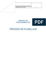 Manual de Procedimientos de Planillaje