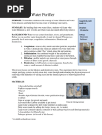 Homemade Water Purifier PDF