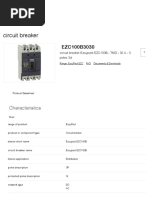 EZC100B3030 - Circuit Breaker Easypact EZC100B - TMD - 30 A - 3 Poles 3d - Schneider Electric