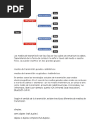 Los Medios de Transmisión Son Las Vías Por Las Cuales Se Comunican Los Datos