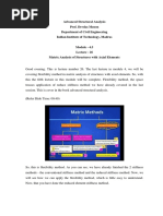 Advanced Structural Analysis Prof. Devdas Menon Department of Civil Engineering Indian Institute of Technology, Madras