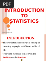 Introduction To Statistics... PPT Rahul - PPSX