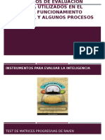 Instrumentos de Evaluación Psicológica Utilizados en El Estudio