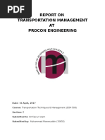 Procon Report - Trasnport