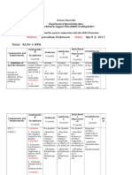 Jonaathan Robinson Scoring Rubric PBSP