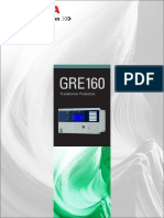 Transformer Protection Relay GRE160 Brochure 12027-1 0